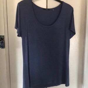 TAHARI woman shirt blue/ green L G